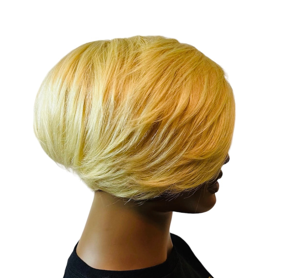 Blonde 613 Short Half Bob Clip On Hair Piece